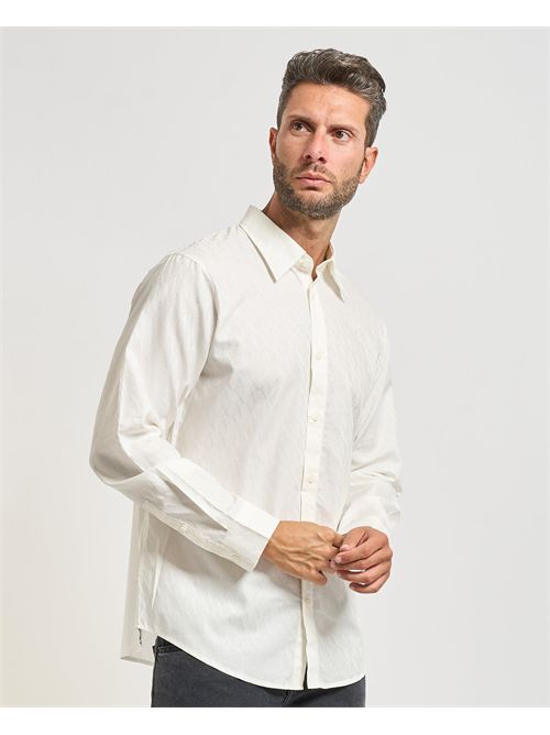 Men's Armani Exchange long sleeve cotton shirt ARMANI EXCHANGE | XM001587-AF16631U0009